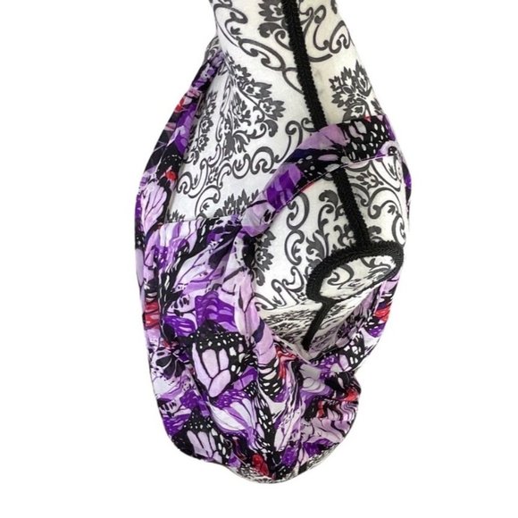 INC BLOUSE SLEEVELESS PURPLE FLORAL V-NECK WOMENS PETITE XL - Picture 2 of 9